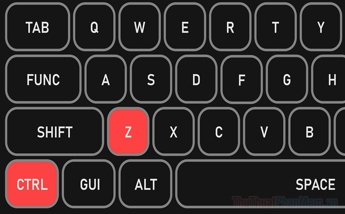 Dùng Ctrl + Z để hoàn tác trong UX Builder